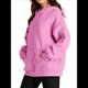 thumbnail image 2 of Sudadera Informal de Larga con Capucha para Mujer, Jersey de y Otoño con Bolsillos. Rosa XL, 2 of 9