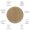 thumbnail image 6 of Safavieh Courtyard Candace Spotted Indoor/Outdoor Area Rug, Natural/Gold, 7'10" x 7'10" Round, 6 of 10