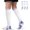 White Blue Orange, variant on 3 Pairs Copper Compression Non-Slip Socks for Women & Men Circulation 15-20 mmhg - Better Blood Flow, Swelling, Best Support for Medical, Running, Nursing