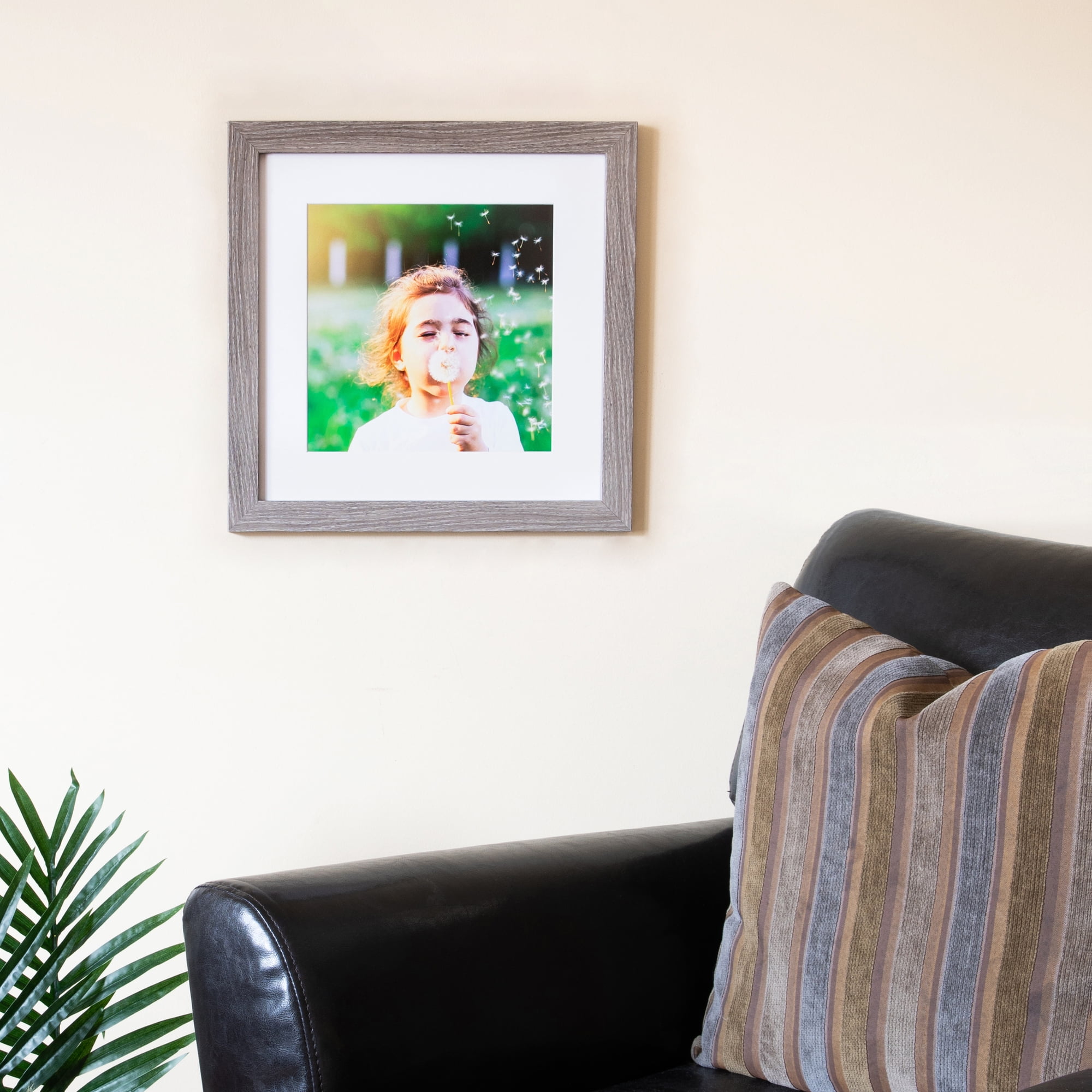 ArtToFrames 30x40 inch Gray Oak Picture Frame, Brown MDF Poster Frame (4300)