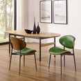 thumbnail image 5 of Art Leon Mid Century Dining Chairs PU Leather Wishbone Dining Chair,Set of 2, 5 of 7