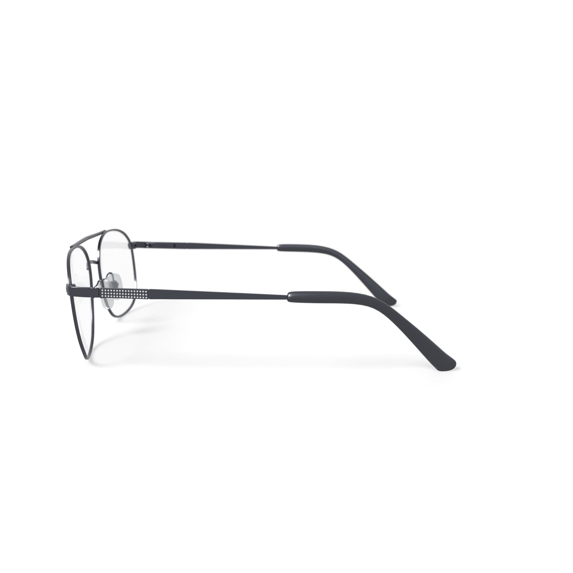 Wrangler Men's W129 Oval Prescription Eyeglasses with Case, Gunmetal