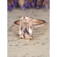 thumbnail image 2 of Sale: 1.25 Carat Peach Pink Morganite (cushion cut Morganite) and Diamond Engagement Ring in 10k Rose Gold, 2 of 2
