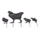 thumbnail image 5 of Silueta de gallina Jadeshay 4 piezas metal pollo negro alta capacidad, 5 of 12