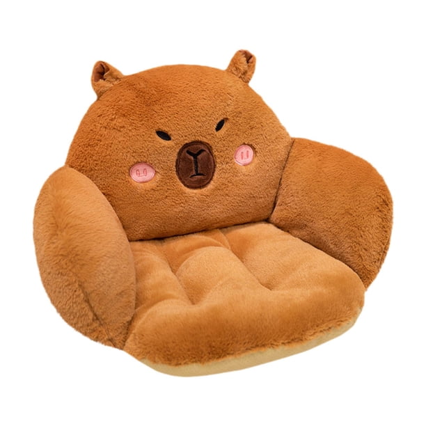 Cojín de silla de felpa de dibujos animados con soporte para la espalda cómodo medio rodeado moderno Estilo B