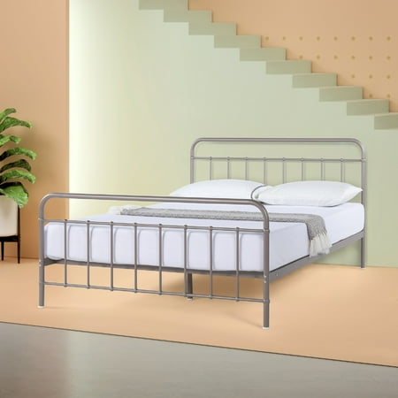 bed queen frame platform metal zinus florence walmart