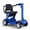 Blue, variant on SKRT Heavy-Duty Electric Folding Mobility Scooter – 12-Mile Range, 300 lbs Max Load, All-Terrain Tires, LED Light Bar & Rapid-Fold System, Blue