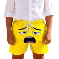 thumbnail image 1 of Swim Trunks for Boys Toddler Solid Color Print Breathable Pocket Shorts 1Pc, 1 of 7