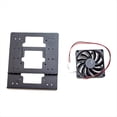 thumbnail image 1 of Soporte para Disco Duro 4 X 3,5 Pulgada para Carcasa PC. Soporte Mecánico para Disco Duro con Ventilador Refrigeración. Expansión Apilable. Compatible con 4 Discos Duros. A, 1 of 5