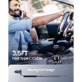 thumbnail image 2 of Cargador de coche USB C rápido de 60 W, Mini 3 puertos PD3.0 y QC3.0 Cargador de coche USB C con cable en espiral tipo C rápido de 1 M para iPhone 14/14 Pro/13/12/11/X/XR/Samsung S22/S21/ Pixel 6/6Pro Afortunado Sencillez, 2 of 5