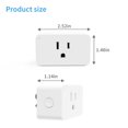 thumbnail image 3 of New One 2 Pack 2.4G WiFi Dimmable Smart Plug, Smart Outlet, Dimmer Plug, Alexa, Google Assistant, No Hub Required, 3 of 7