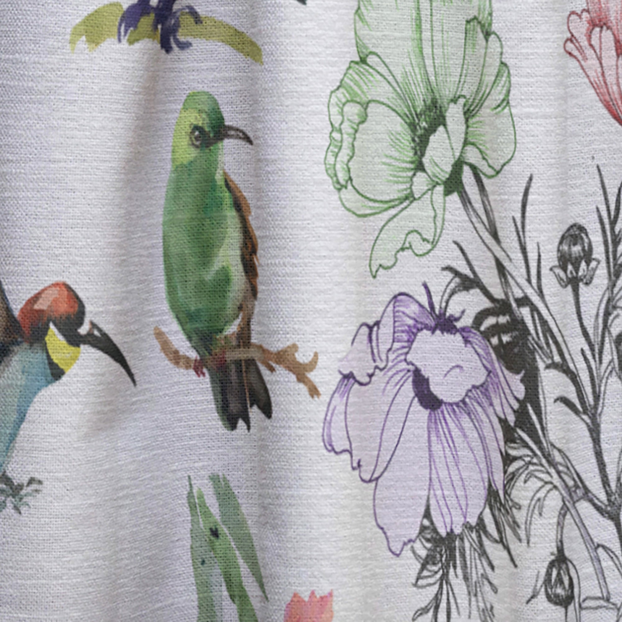 Designart 'Blossom Pink LVI' Floral Curtain Panel