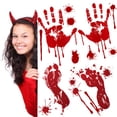 thumbnail image 4 of Pegatinas de PVC MACHAO con Huellas de Pies Sangrientos Colgantes, 4 of 5