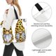 thumbnail image 3 of Balery Leopard Gnomes Bolsa Tote Estilo Estético con Cremalleras, Bolsa de Hombro, Bolsa de Compras Grande y Plegable, 3 of 8