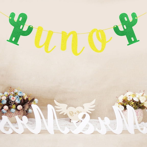 DEEPCRAFF Cactus Lace Bunting Banner Party Nonwovens Mexico Fiesta Garland