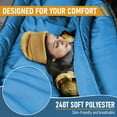 GVDV Double Sleeping Bag, XL Queen Size, Lightweight, Waterproof, for