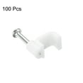 thumbnail image 3 of Unique Bargains Cable Clips, 100 Pack 8mm Nail in Cable Clips Circle Cable Clamps Cable Tacks Cord Clips, 3 of 6
