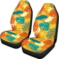 thumbnail image 5 of Uourmeti Autumn Leaf Glow Car Seat Covers 3 Pack Car Interior Accessories Set Washable Lightweight Suitable for Truck Trucks, 5 of 10