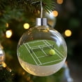 thumbnail image 4 of Sports Balls Christmas Ornaments - Vibrant Athletic Themed Xmas Baubles for Christmas Tree Home Party Office Decor, Football Basketball Soccer Baseball Decorations for Sports Fans, 3.15*3.15in, C, 4 of 6
