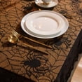 thumbnail image 6 of Halloween Lace Tablecloth Skull Border Spider Web For Halloween Party Decor 53"x72", 6 of 7