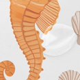 thumbnail image 4 of Yayeee Shower Curtain with Hooks 72"x72" Waterproof Fabric Bathroom Hanging Decor, Orange Seahorse, 4 of 5
