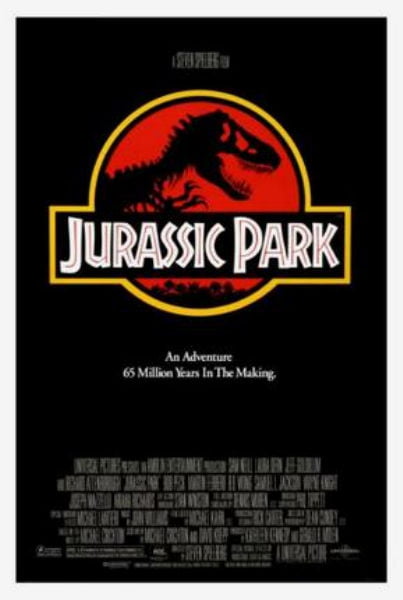Jurassic Park Art Movie Poster Print & Unframed Canvas Prints 