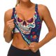 thumbnail image 3 of Balery Dead Day Party Sujetadores deportivos con espalda cruzada para mujer, acolchados, sin costuras, de alto impacto, ideales para yoga, gimnasio, entrenamiento y fitness.-Small, 3 of 8