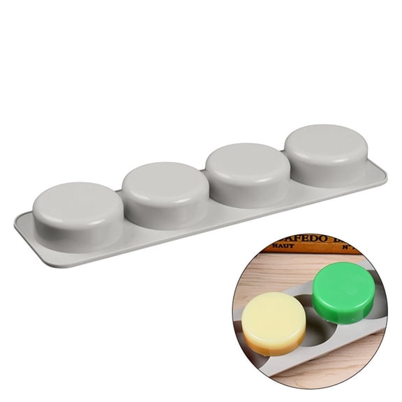 Cake Pop Molds DIY 4 Grid Silicone Soap Mold Handmade Making Round Moulds Tool Cake Pop Mold Cake Mold