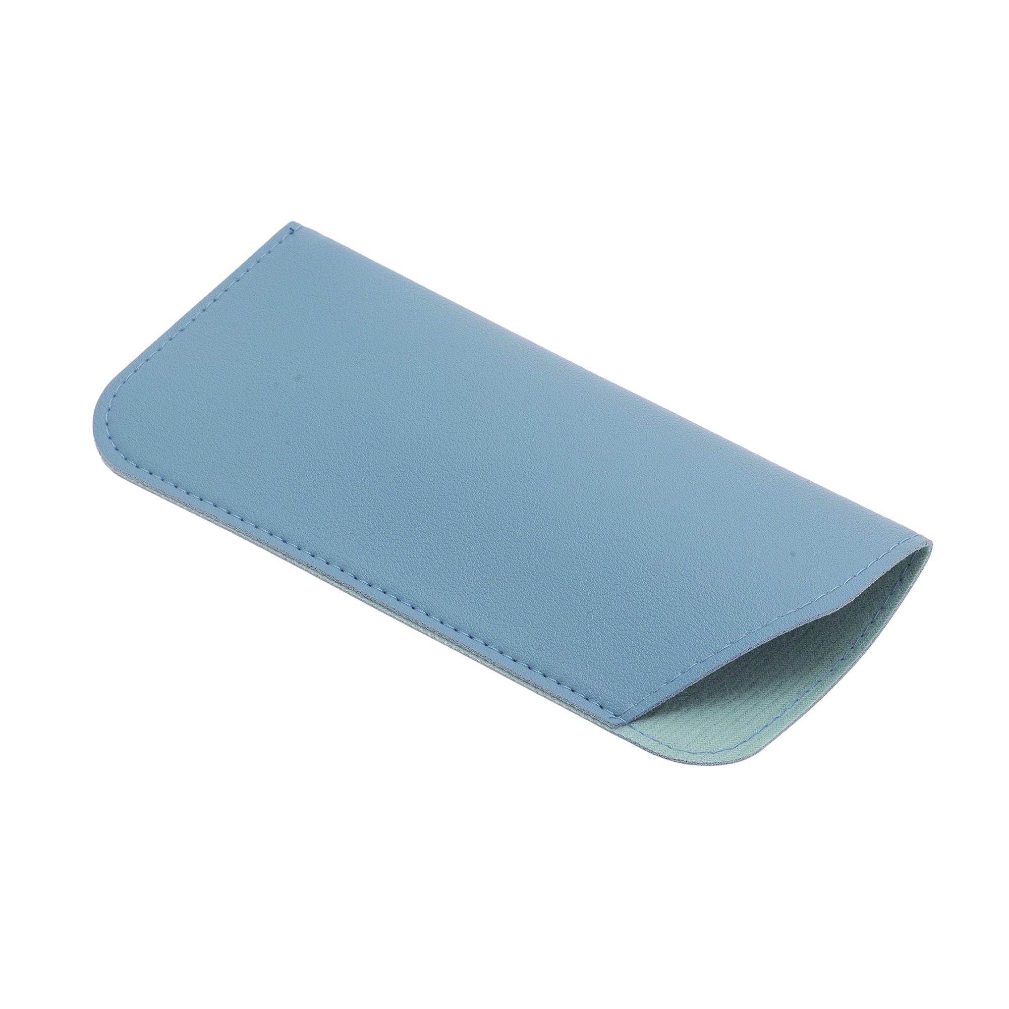 Unique Bargains Eyeglass Pouch Portable Eyeglasses Storage 1 Pc Gray Blue