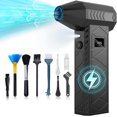 thumbnail image 1 of Soplador de Aire Comprimido Eléctrico 180,000 RPM con Pantalla LED y Luz, Batería 10,000mAh, 4 Velocidades Ajustables, Limpiador Turbo Recargable para Teclado, PC, Coche y Hogar, 1 of 8