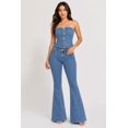 thumbnail image 1 of Set Corset y Jeans acampanado Roman Fashion /Juvenil, 21624 (Azul medio) azul M, 1 of 4