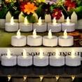 thumbnail image 2 of Velas de té sin llama Paichi, paquete de 150, blancas con pilas, 2 of 7