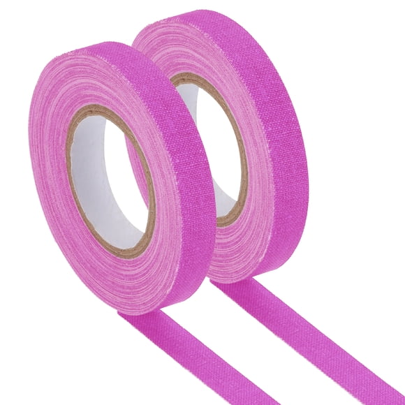 Uxcell Gaffers Tape, 0.4 Inch x 65.6 Feet Colored Cotton Glow Tape for Party Decorations, Purple
