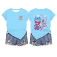 thumbnail image 4 of WERYOUNG Stars And Stripes Graphic T Shirt For Women Short Sleeve Crew Neck Patriotic Tee Fourth Of July USA Celebration T-Shirts Holiday Party Versatile Tops L, 4 of 4