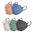 thumbnail image 1 of Masque Facial Jetable 4 Plis Type Poisson 3D Couleur Unie Anti-Poussière pour Adultes, 1 of 4