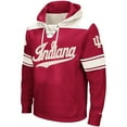thumbnail image 2 of Men's Colosseum Crimson Indiana Hoosiers 2.0 Lace-Up Pullover Hoodie, 2 of 3
