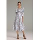 thumbnail image 1 of Vestido midi estampado con volantes Dress Ninao para mujer, 1 of 3