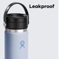 thumbnail image 4 of Hydro Flask - Boca ancha con tapa flexible para sorbos – Botella de agua aislada para viaje, taza de café, vaso de 16 onzas, 4 of 6