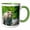 Green/White, variant on 3drose, Alaska, Lake Clark. Grizzly Bear Walks Among Boulders at Shoreline., 11oz Magic Transforming Mug