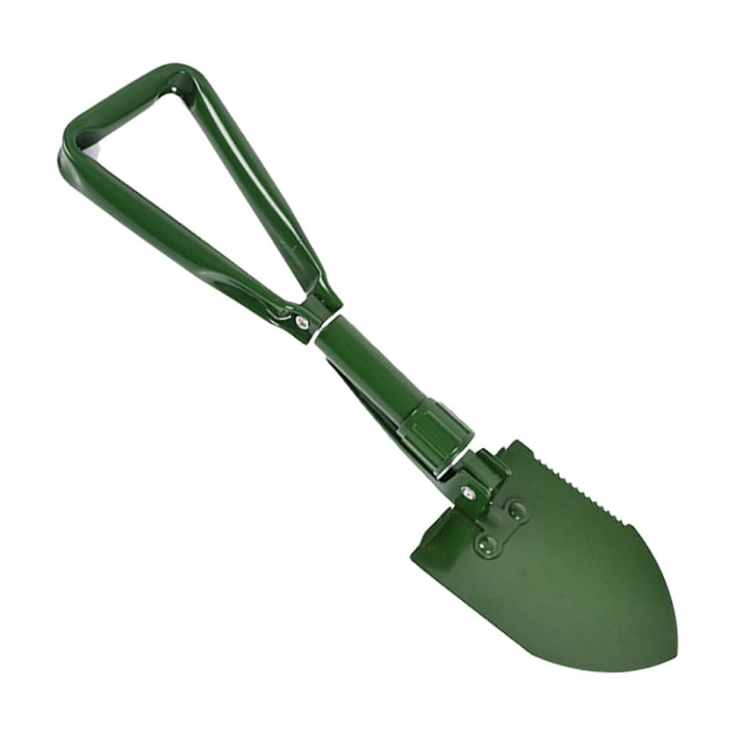 Luxshiny Outdoor Military Shovel with Folding Handle for Camping Gardening and Hiking Use