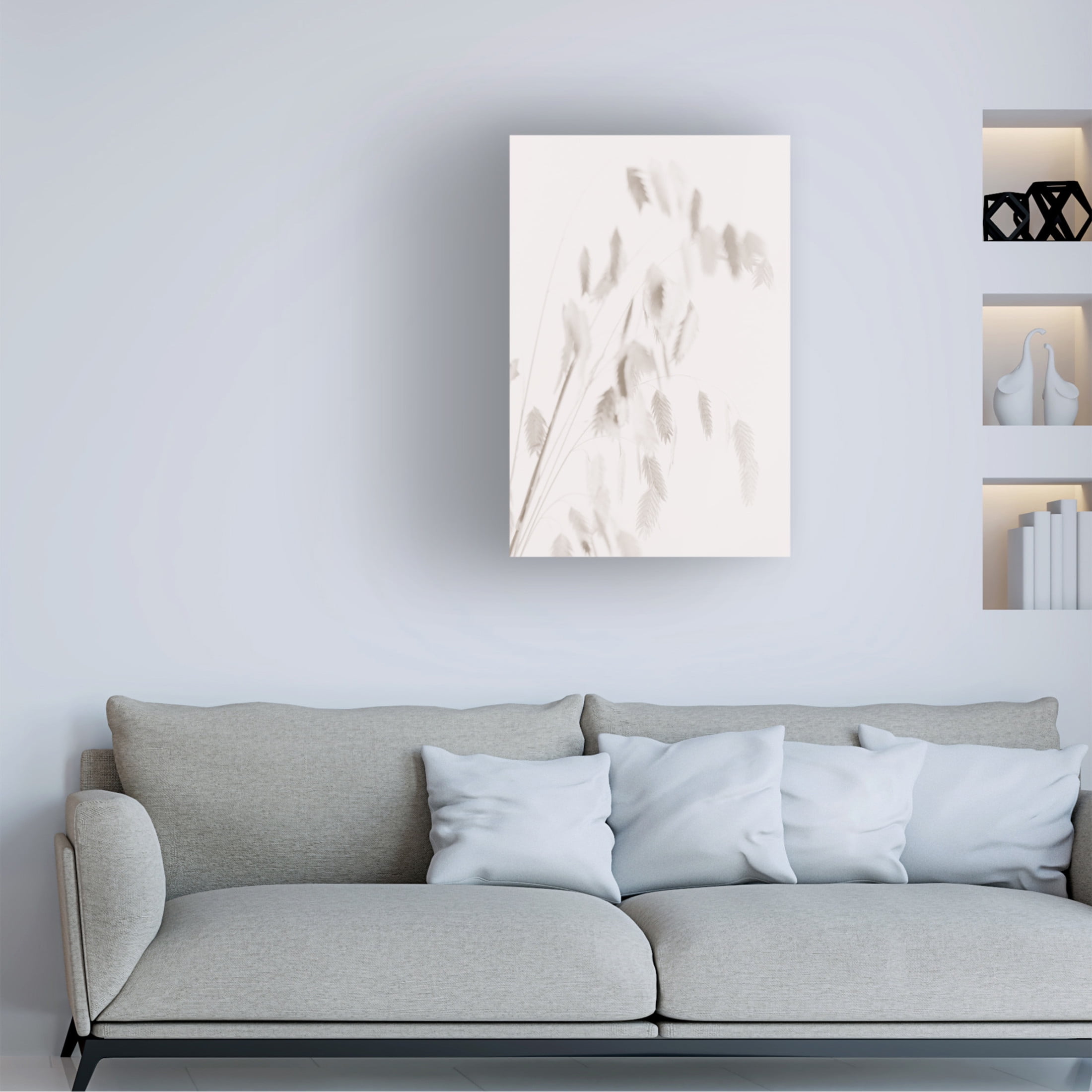 Trademark Fine Art Pictufy Studio Dried Grass Pink Canvas Wall Art