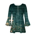 thumbnail image 4 of My Delivery Order For Today Womens Tops 3/4 Length Sleeves V Neck Button Down T Shirts Going Out Business Casual Outfits Summer Fashion Tops 2025 Soft Comfy Basic Tees My Orders Placed Recently, 4 of 5