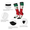 thumbnail image 4 of America Mexican Flag Knee High Socks for Women Long Leg Warmers Socks, 4 of 7