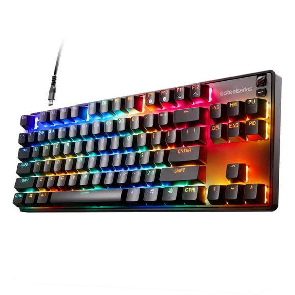 SteelSeries Apex 9 TKL Mechanical Gaming Keyboard – Tenkeyless – RGB – USB-C - Mac/PC