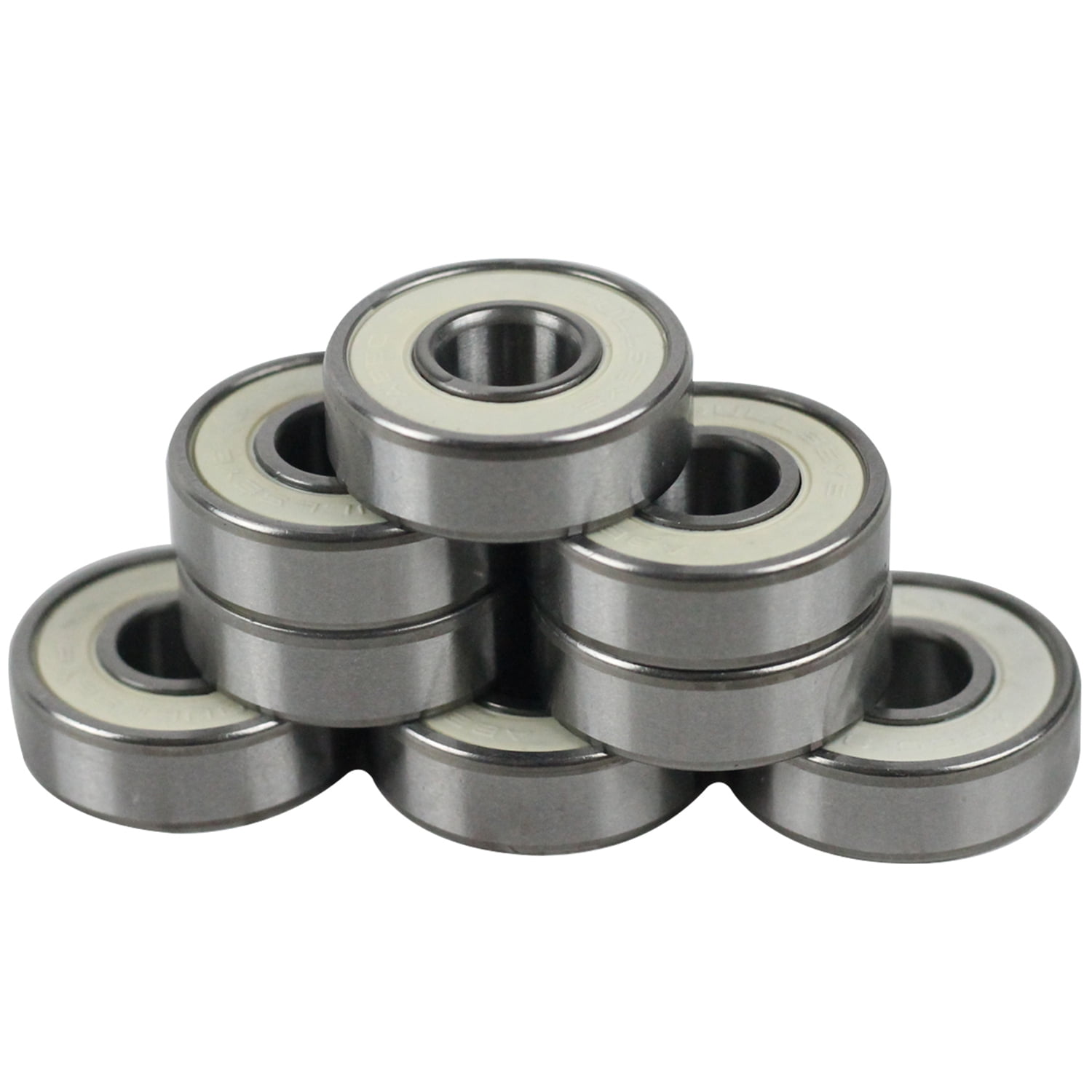 Bullseye Skateboard Bearings ABEC 9 Rated Set 8 Chrome Serviceable Ball ...