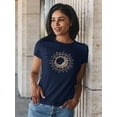 thumbnail image 2 of A Positive Life Quote In Sun Shaped T-Shirt Women -Image by Shutterstock, Female Medium, 2 of 4