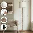 thumbnail image 4 of NATYSWAN 62" Floor Lamp for Living Room,Retro Farmhouse Resin Tall Standing Lamp with 3 Color Temperatures for Bedroom, Office, 4 of 7