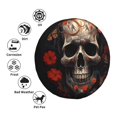 thumbnail image 4 of Goofa Vintage Butterfly Flower Skull Pattern Universal Tire Cover for Jeep, SUV, Truck, and Trailer – Waterproof, UV-Resistant,Easy to Install, Fits 14"-17" Tires-16 inch, 4 of 6