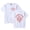 White, variant on Paddy The Baddy T-Shirt Round Neck Short Sleeved Top