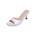 thumbnail image 1 of Sandalias de Deslizamiento Cómodas de Talla Mayor de Tacón Alto Abierto, Tacones Casuales de Moda para el Trabajo Y el Uso Diario, 1 of 9